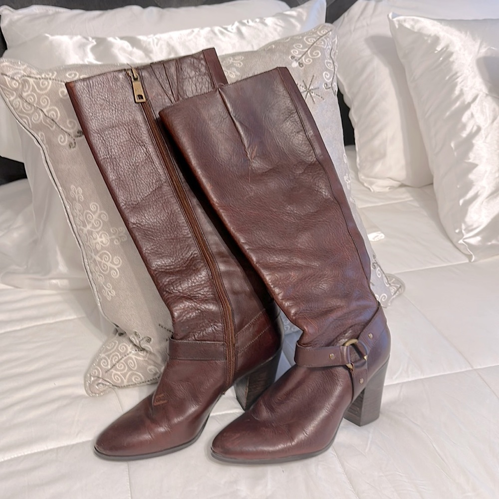Brown leather size 7 Ralph Lauren Boots
